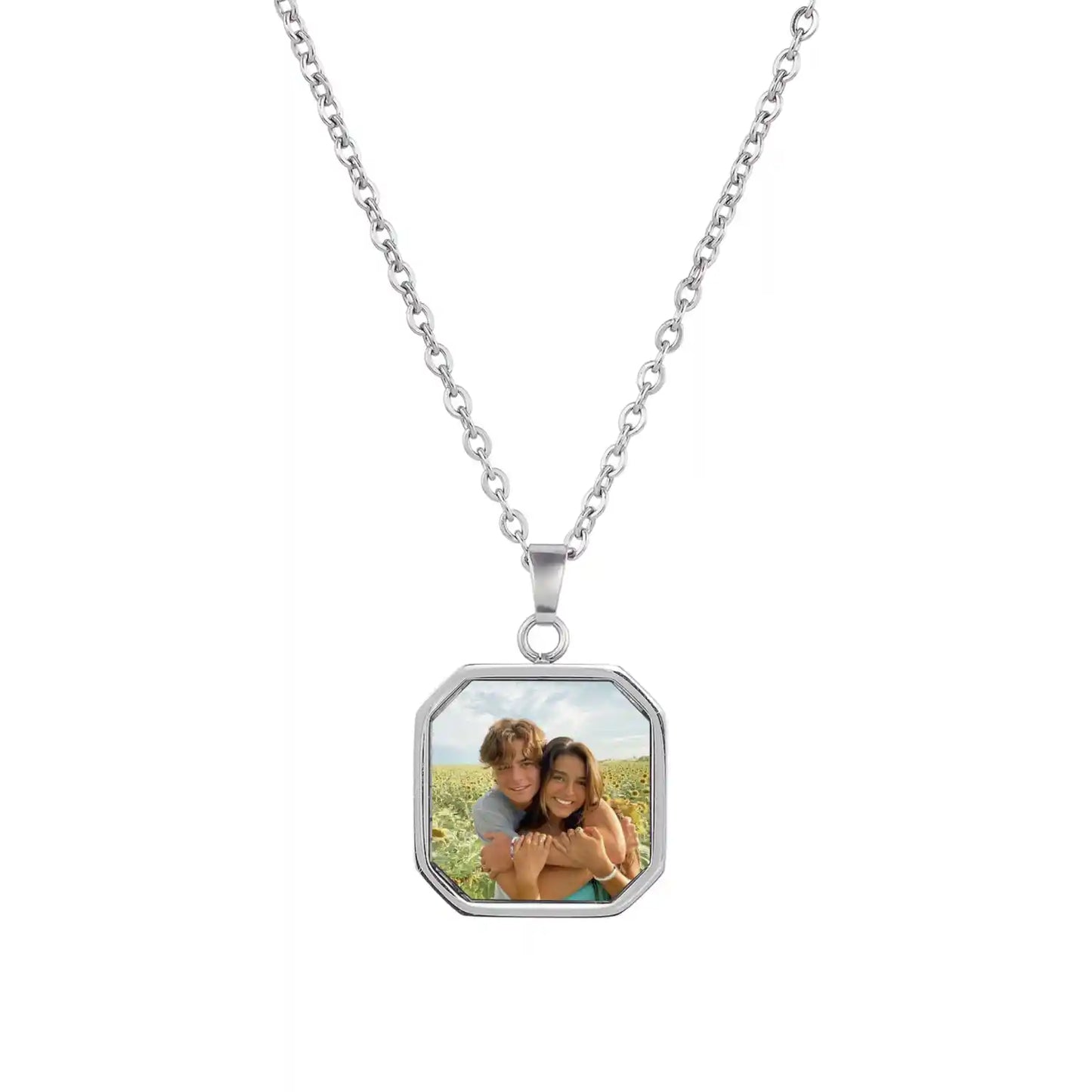 Custom Hidden Photo Necklace