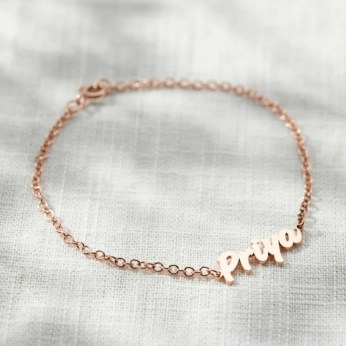 Custom Bubble Name Bracelet