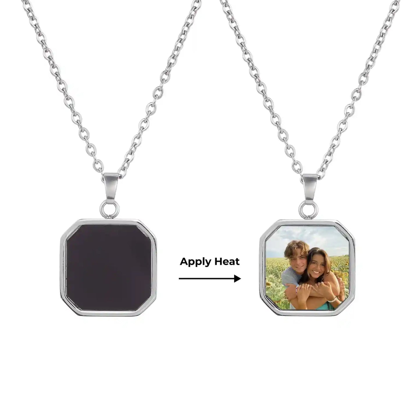 Custom Hidden Photo Necklace