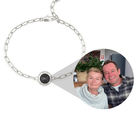 Custom Paperclip Chain Photo Bracelet