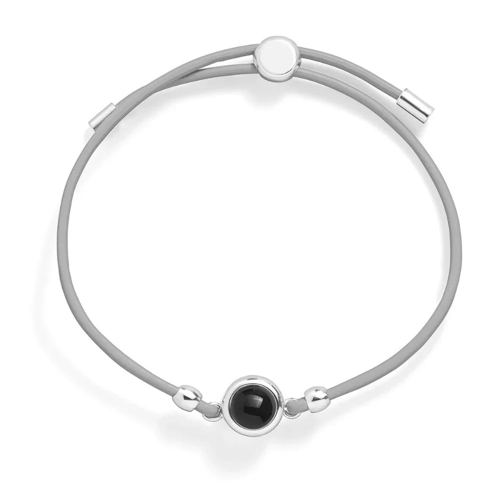 Custom Leather Photo Bracelet