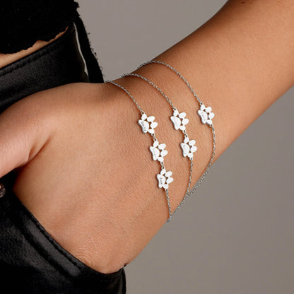 Custom Paw Name Bracelet