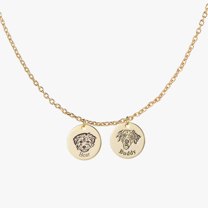 Custom Pet Face Necklace