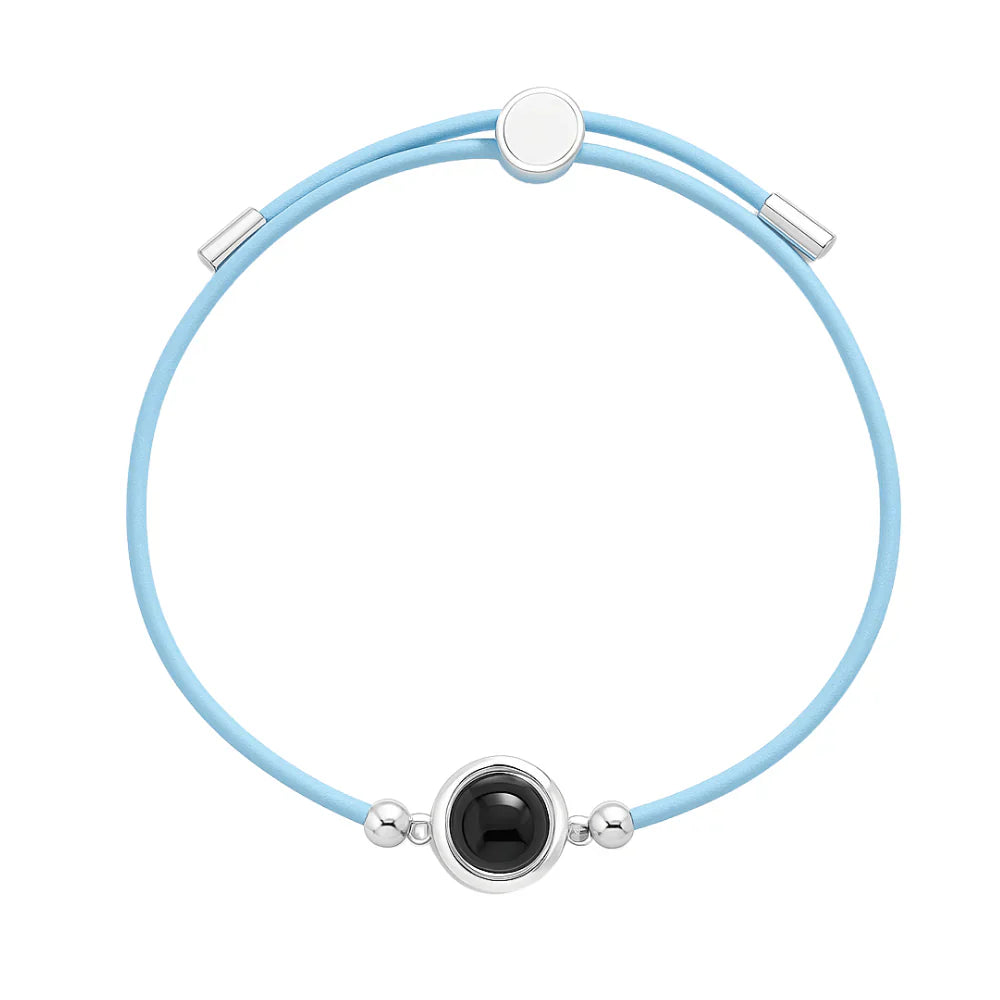 Custom Leather Photo Bracelet