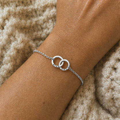 Custom Ring Name Bracelet