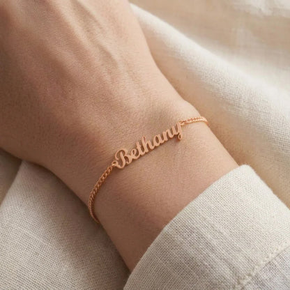 Custom Script Name Bracelet