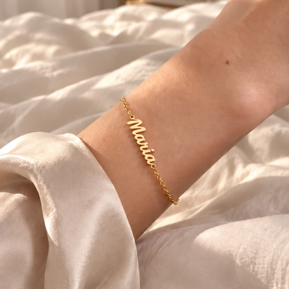 Custom Bubble Name Bracelet