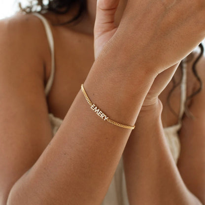 Custom Crystal Name Bracelet