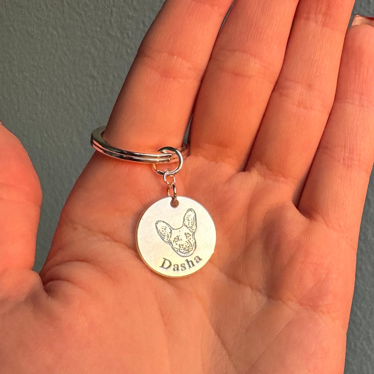 Custom Pet Face Keychain