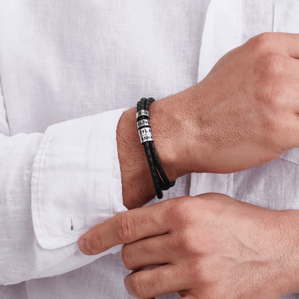 For Him | Custom Name Bead Bracelet