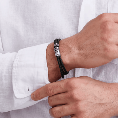 For Him | Custom Name Bead Bracelet