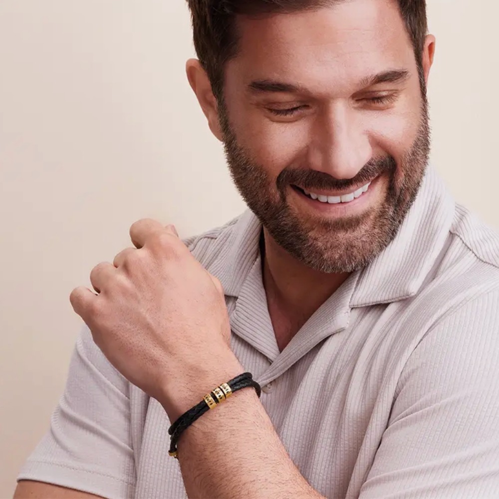 For Him | Custom Name Bead Bracelet