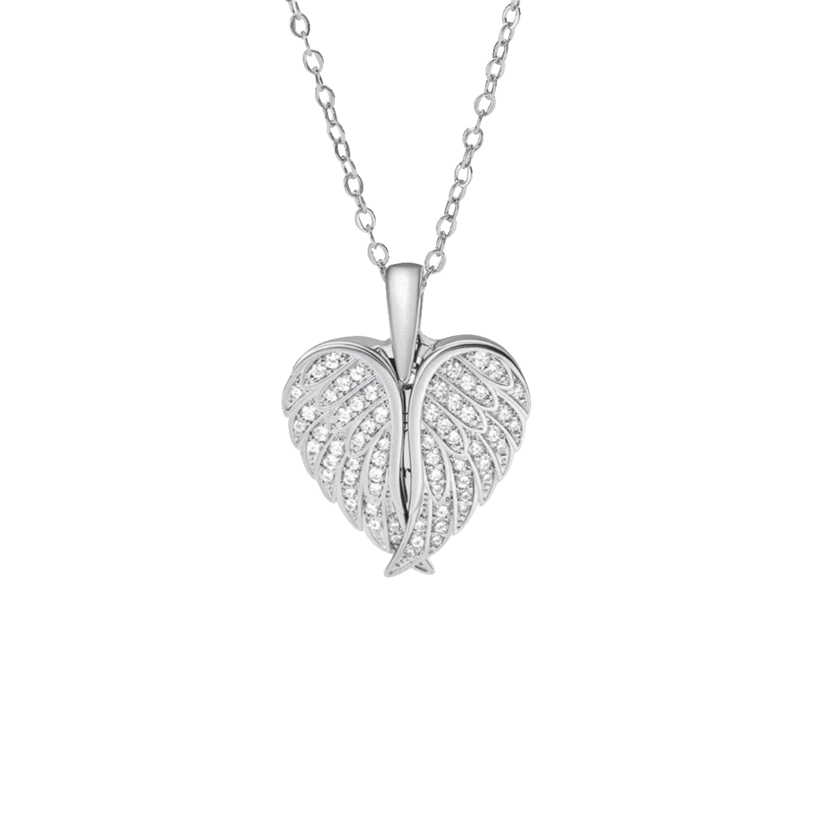 Custom Angel Photo Locket Necklace