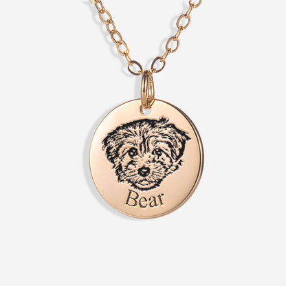 Custom Pet Face Necklace