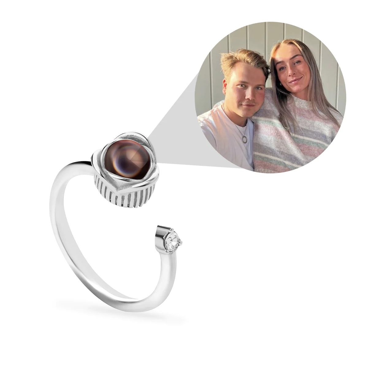 Hidden Photo Rings Custom Photo Ring – Photo Jewellery