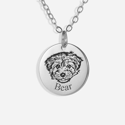 Custom Pet Face Necklace